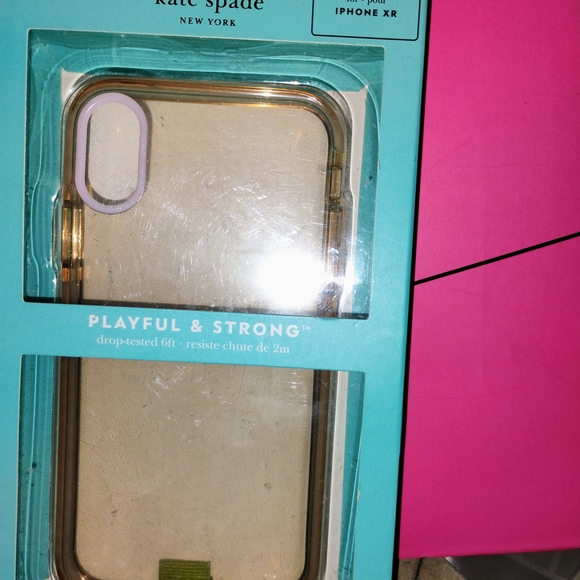 kate spade Gold and Cream Phone Case - Picture 1 of 1